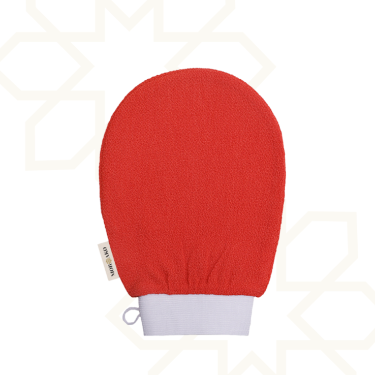 Moroccan Exfoliating Kessa Glove - Red